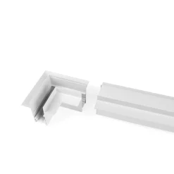 Unión en L para carriles magnéticos empotrables 20 mm - Horizontal