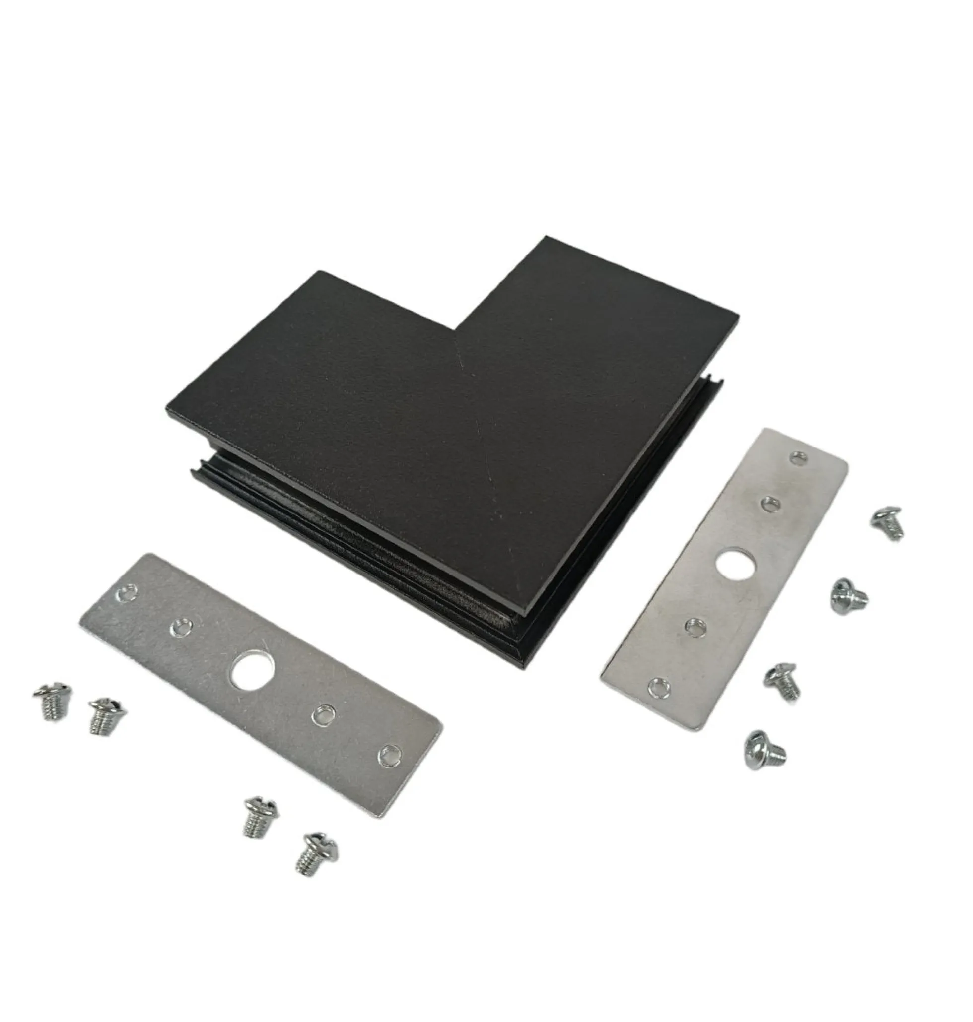 Unión en L para carriles magnéticos de superficie 20mm - Vertical