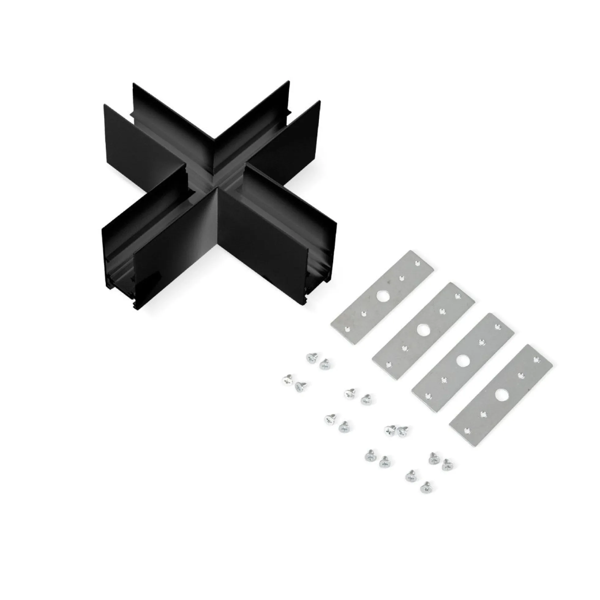 Unión en X para carriles magnéticos de superficie 20mm