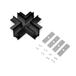 Unión en X para carriles magnéticos empotrables 20mm