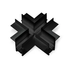 Unión en X para carriles magnéticos empotrables 20mm