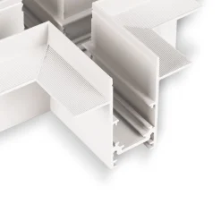 Unión en X para carriles magnéticos empotrables 20mm