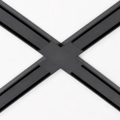Unión en X para carril magnético de superficie - 26mm
