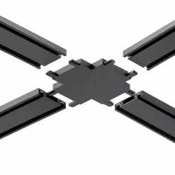 Unión en X para carril magnético de superficie - 26mm