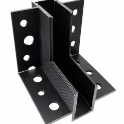 Unión 90 grados vertical para carril magnético de integración/trimless - 10mm