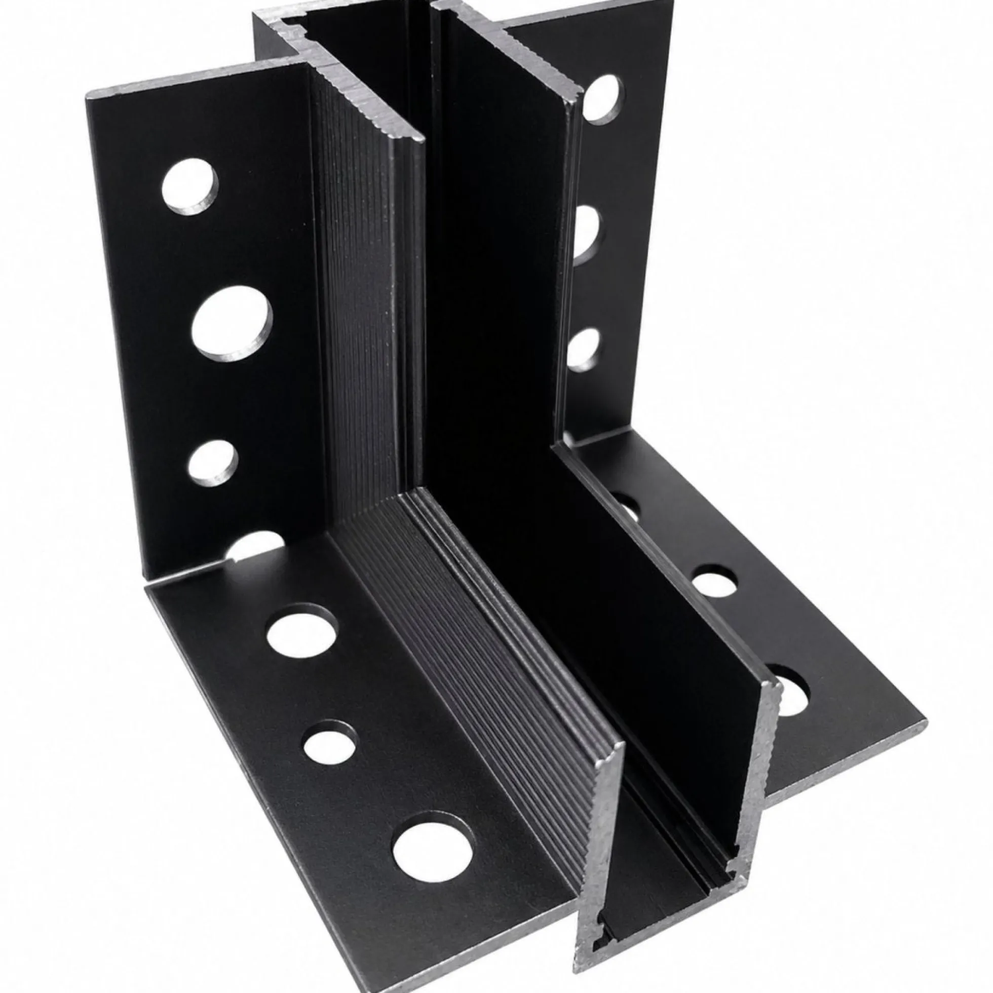 Unión 90 grados vertical para carril magnético de integración/trimless - 10mm