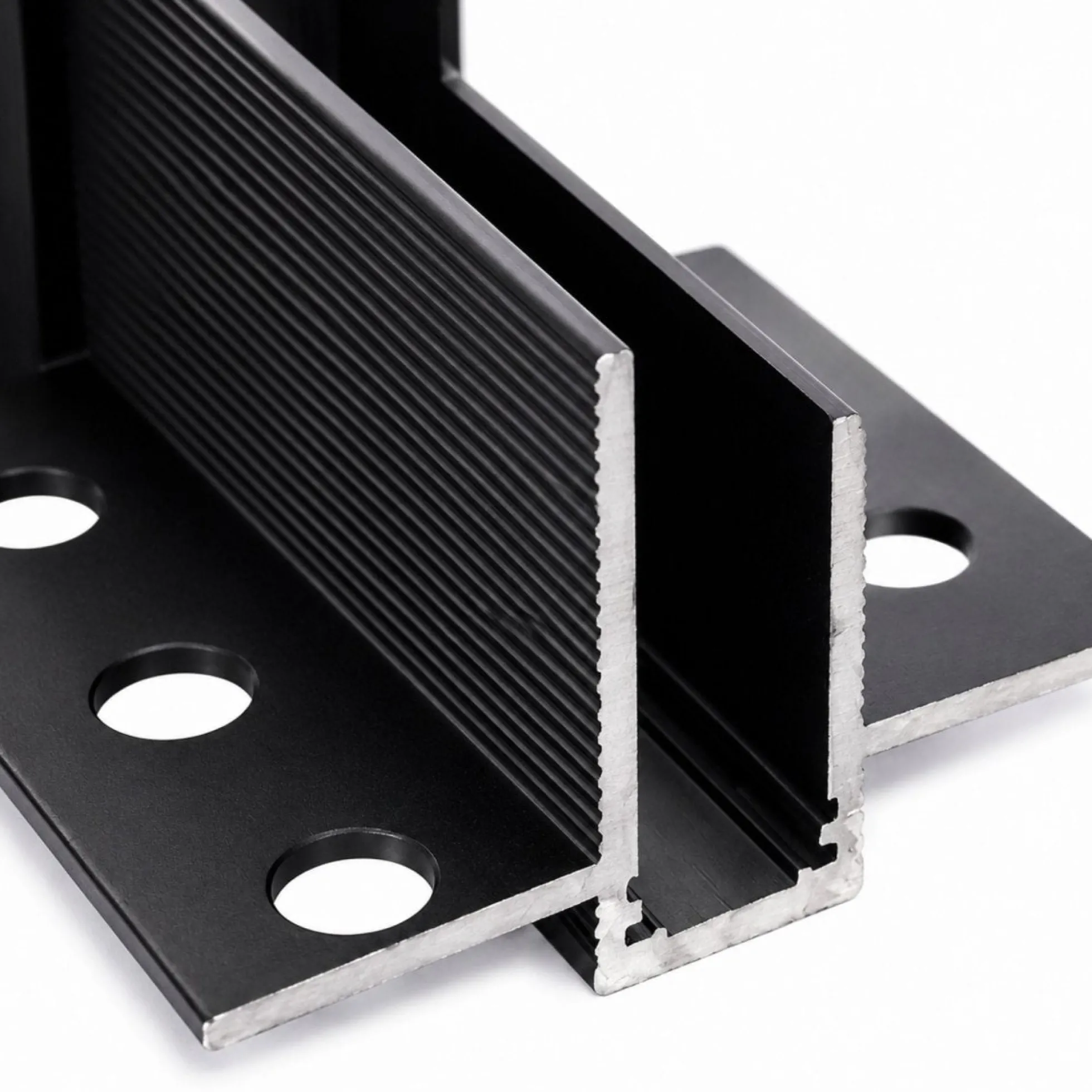Unión 90 grados vertical para carril magnético de integración/trimless - 10mm
