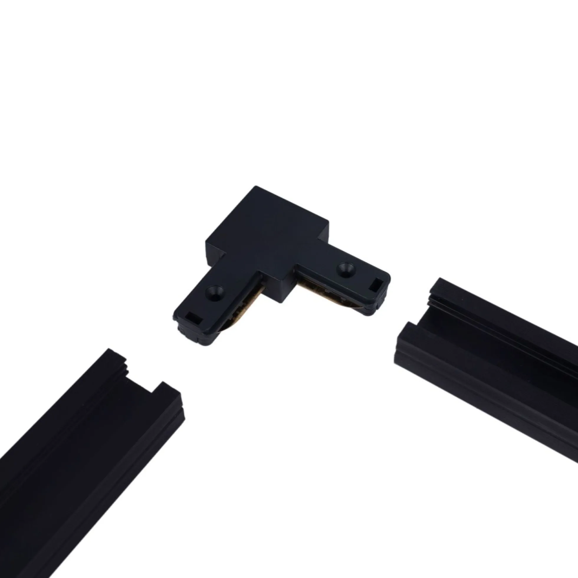 Unión rígida a 90º para carril monofásico de PVC ( Ref.: BTMP)