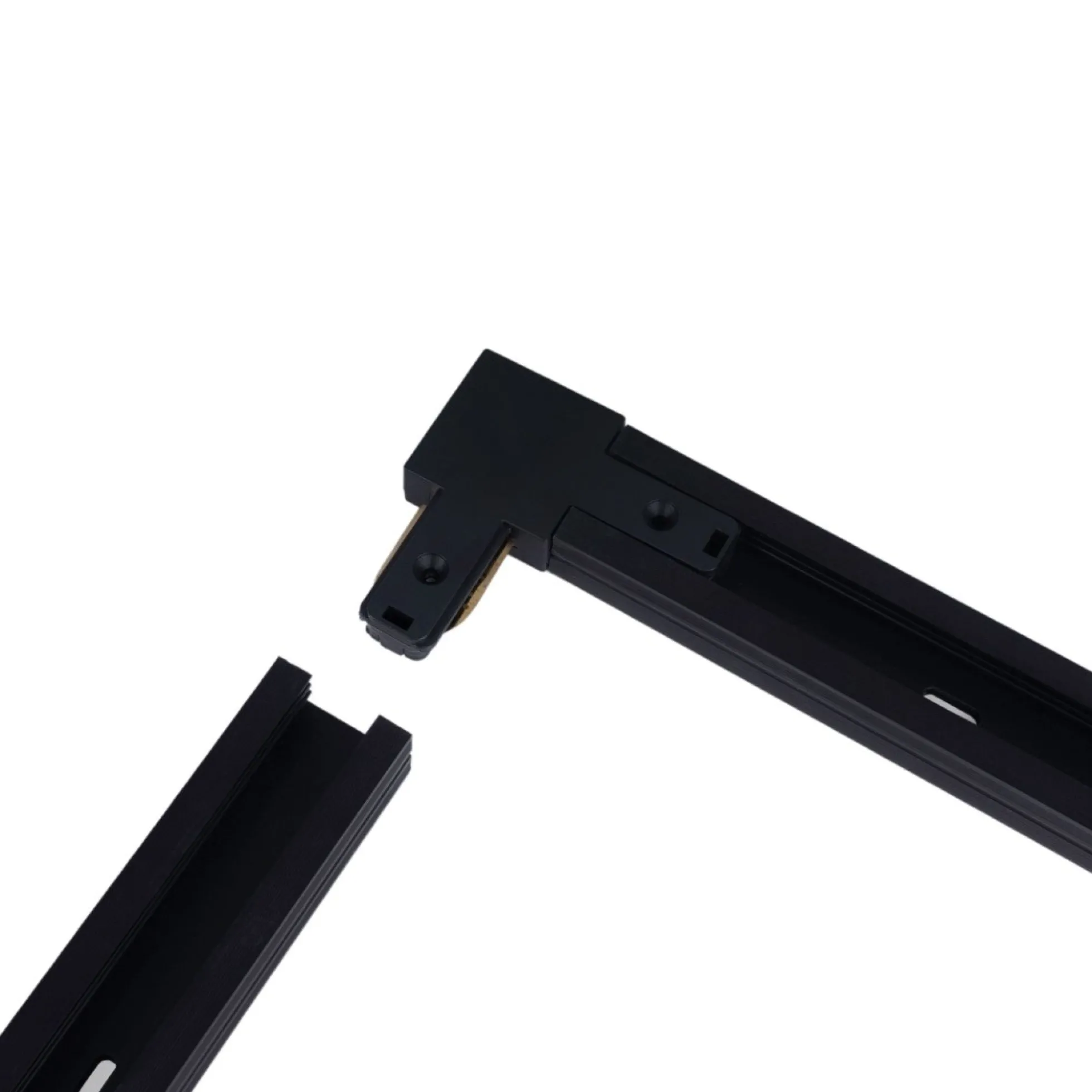 Unión rígida a 90º para carril monofásico de PVC ( Ref.: BTMP)
